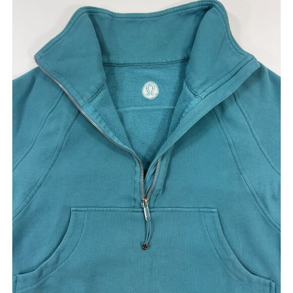Lululemon Womens Scuba Sweatshirt Oversized Funnel Neck 1/2 Zip Cropped M/L - Picture 4 of 13